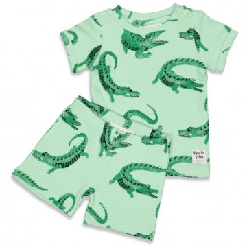 Feetje shortama groen chris croc premium summerwea