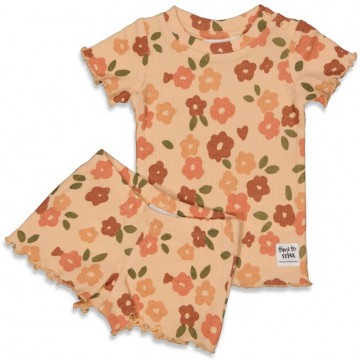 Feetje shortama perzik belle bloom premium summerw